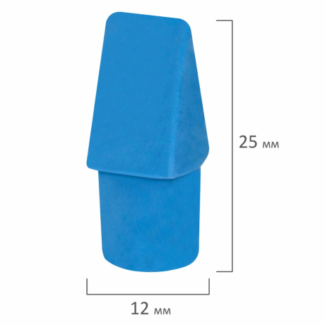 Нарушена упаковка! <796063> Ластики-колпачки BRAUBERG "Eraser Caps", НАБОР 12 ШТУК, яркие цвета ассорти, блистер, 271994