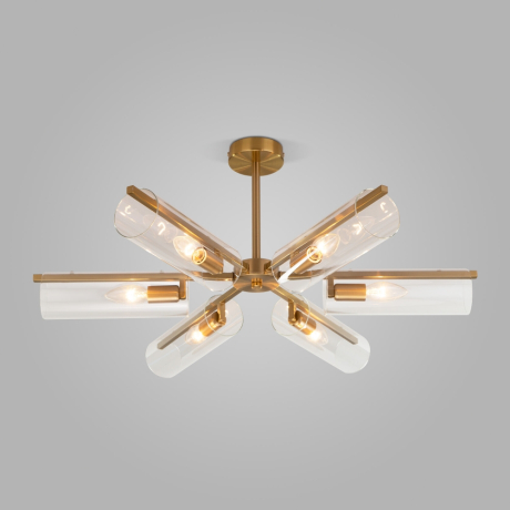 Люстра на штанге Eurosvet Trompeta 70144/6 латунь 