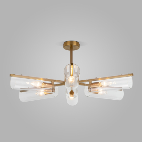 Люстра на штанге Eurosvet Trompeta 70144/6 латунь 