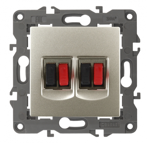 Аудиорозетка двойная ЭРА  14-3112-04 169321