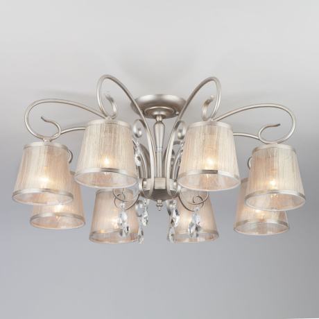 Потолочная люстра Eurosvet Liona 60065/8 серебро
