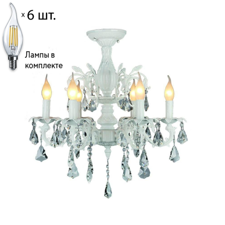 Люстра подвесная с лампочками Omnilux OML-30807-06+Lamps 