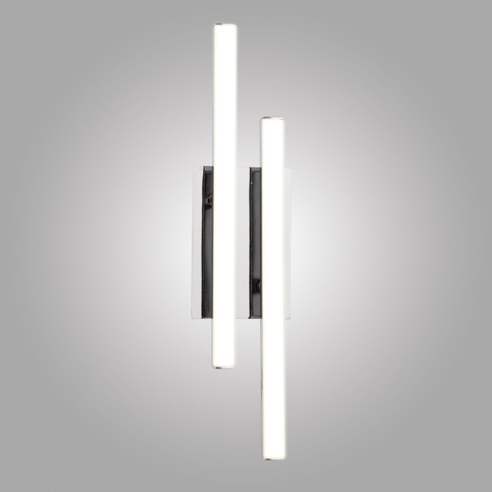 90020/2 хром Настенно-потолочный светодиодный светильник ЕВРОСВЕТ Хай-Тек, цвет белый 90020/2 хром - фото 1