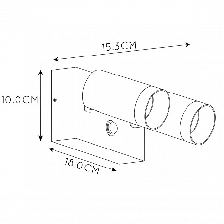 Уличный настенный поворотный светильник Lucide Taylor 297641
