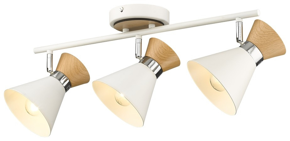 Спот с лампочками Velante 218-007-03+Lamps, цвет белый 218-007-03+Lamps - фото 2
