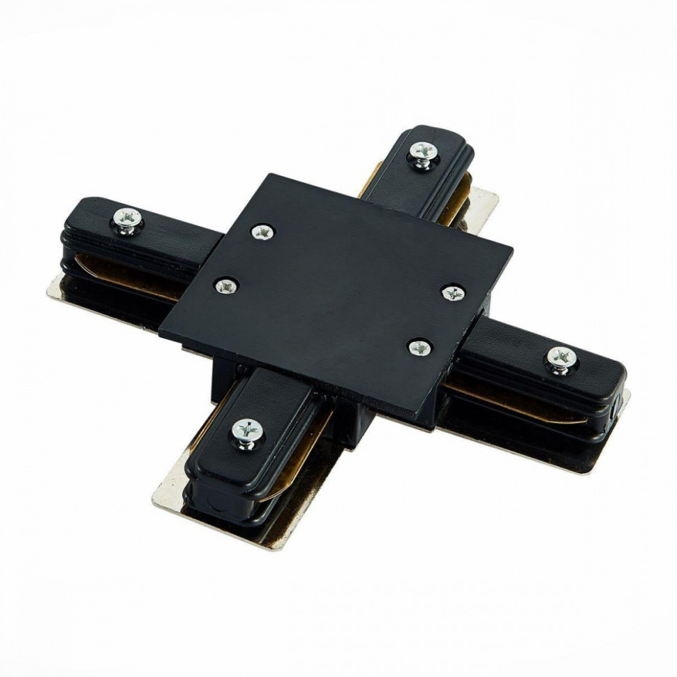 Соединитель X-образный для однофазного шинопровода ST-Luce ST013.449.00, цвет черный - фото 1