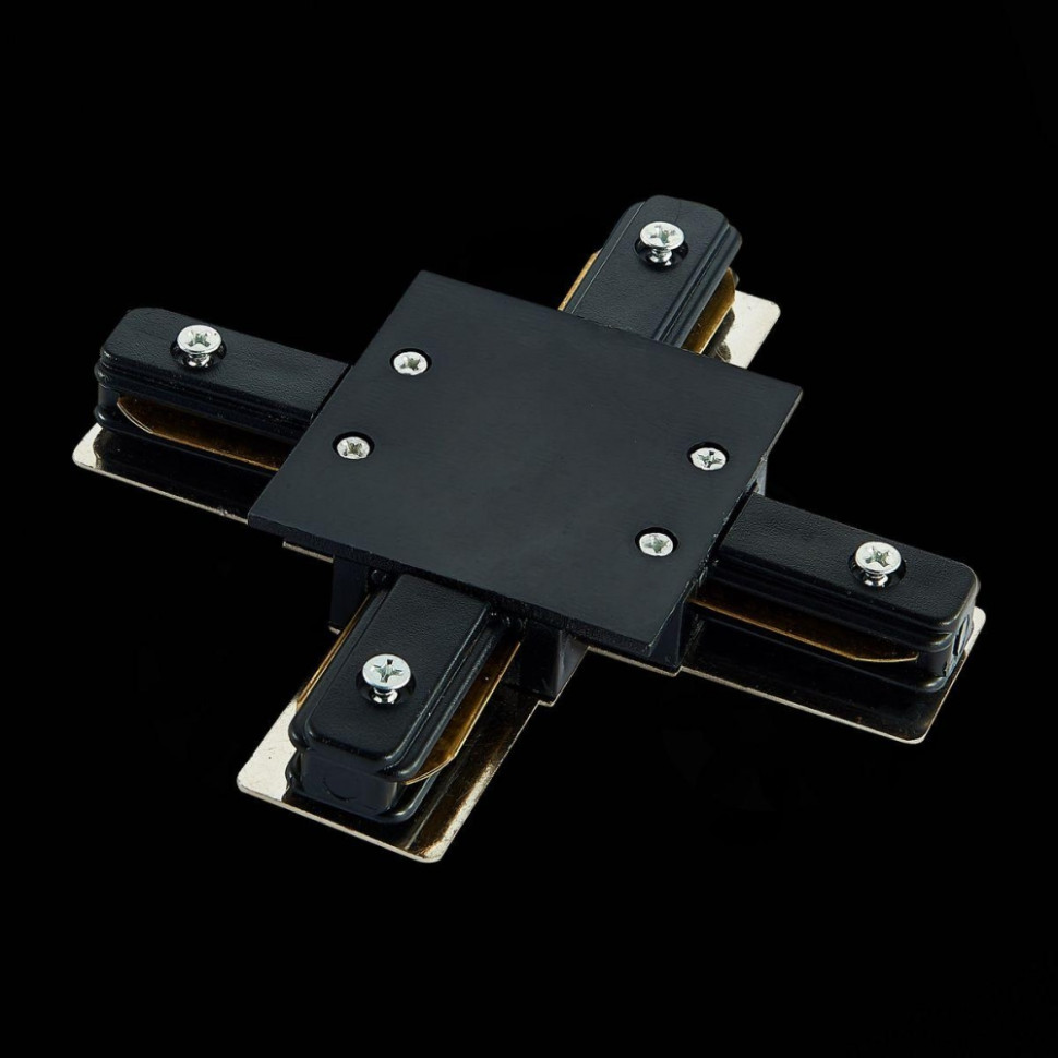 Соединитель X-образный для однофазного шинопровода ST-Luce ST013.449.00, цвет черный - фото 2