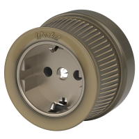 Розетка с заземлением, без рамки Werkel Ретро (бронза) W5771012