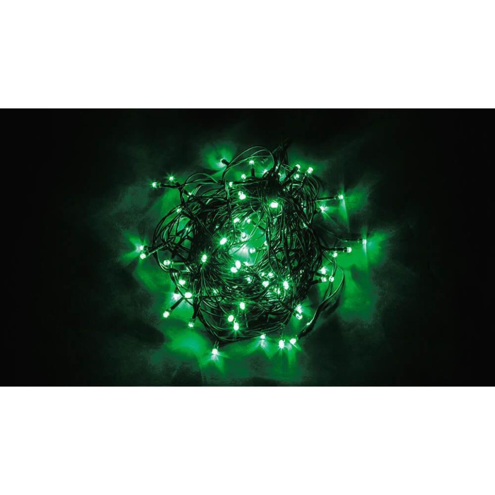 Светодиодная гирлянда Feron CL06 линейная 20м + 1.5м 230V зеленый c питанием от сети 32311 светодиодная гирлянда cl07 линейная 40м 3м 230v 2700к c питанием от сети контроллером зеленый шнур