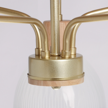 Люстра на штанге с лампочками DeMarkt 635016405+Lamps 