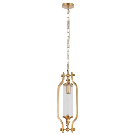 Светильник подвесной с лампочкой CRYSTAL LUX Tomas SP1 Brass+Lamps 