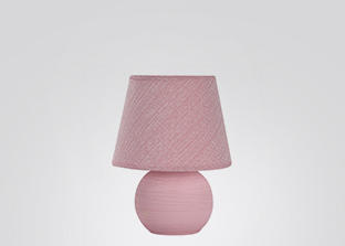 Розовая лампа